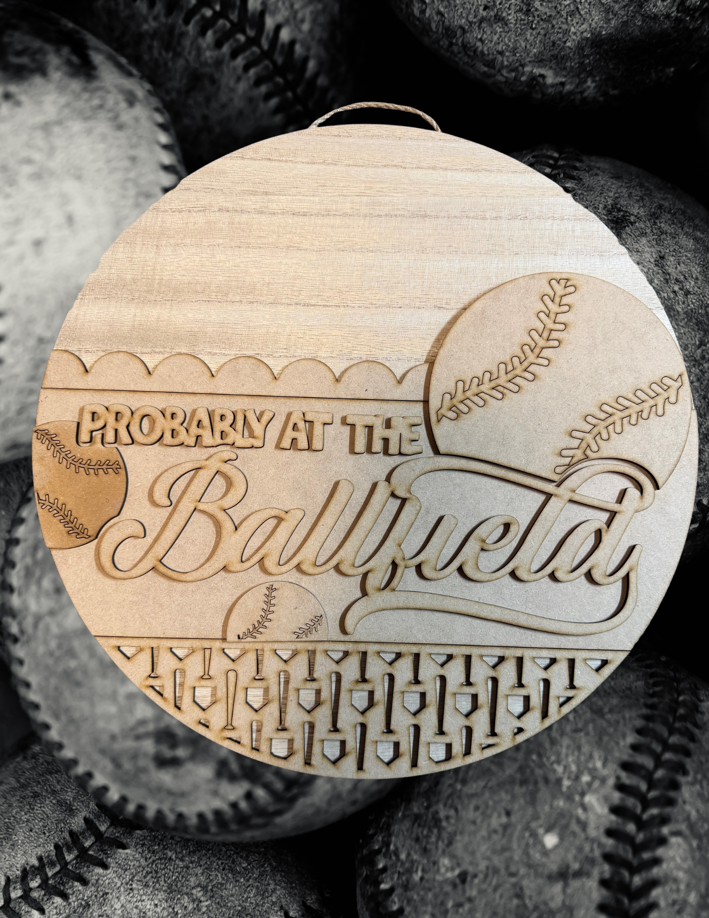 Probably at the Ballfield Door Blank