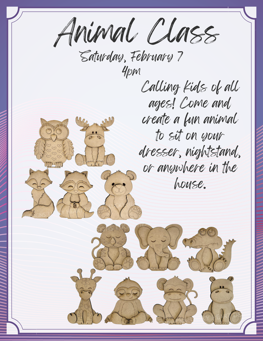 Animal Class - All Ages - February 7