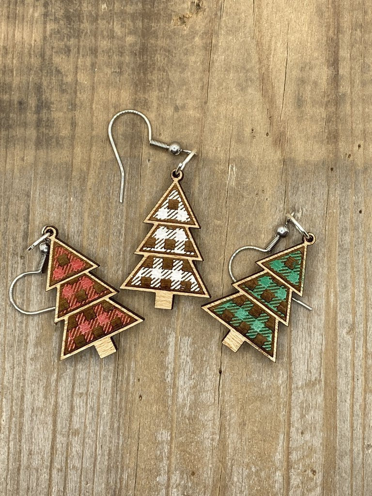 Plaid Tree Dangle