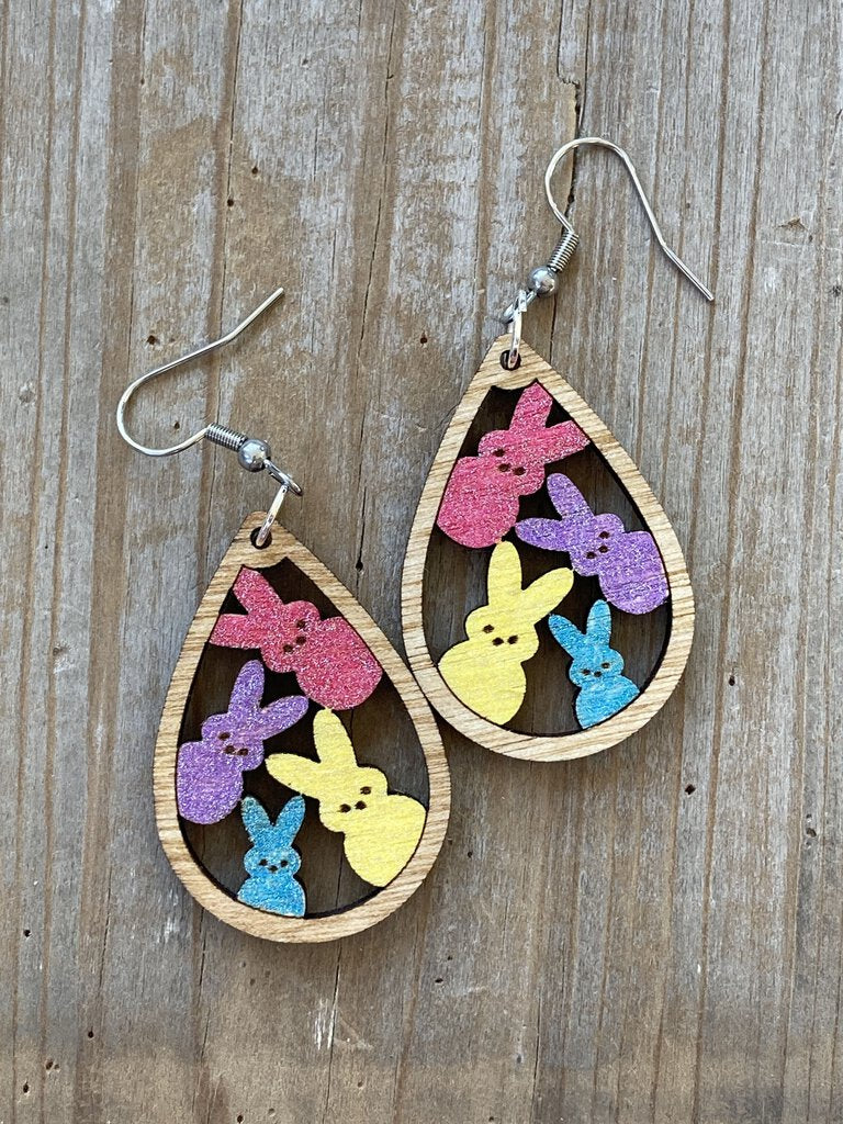 Peep Bunny Teardrop Dangle