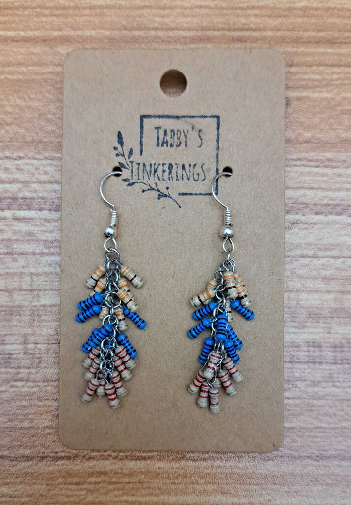 Paper bead earrings