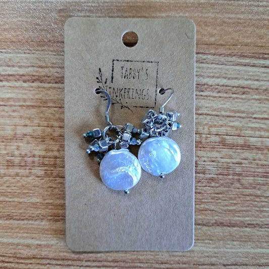 Sea stone earrings