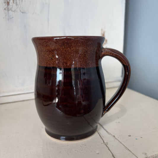 Brown mug, 2 tone