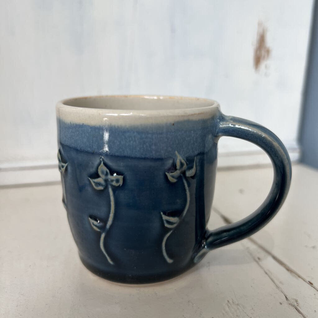 Espresso cup, blue flower