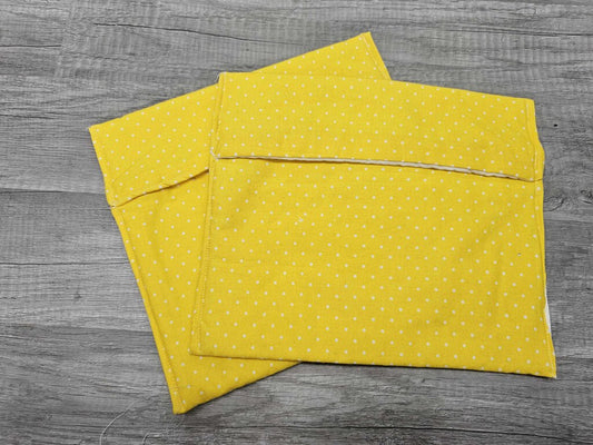 Yellow polka dots pint koozie