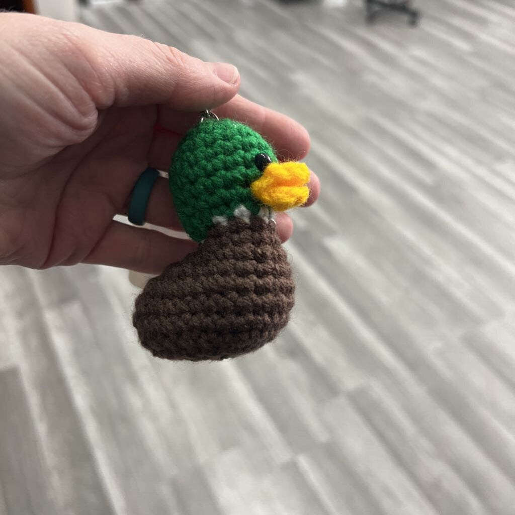 Mini duck keychain