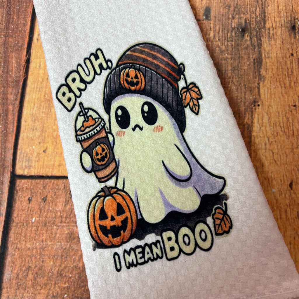 Bruh I Mean Boo Towel