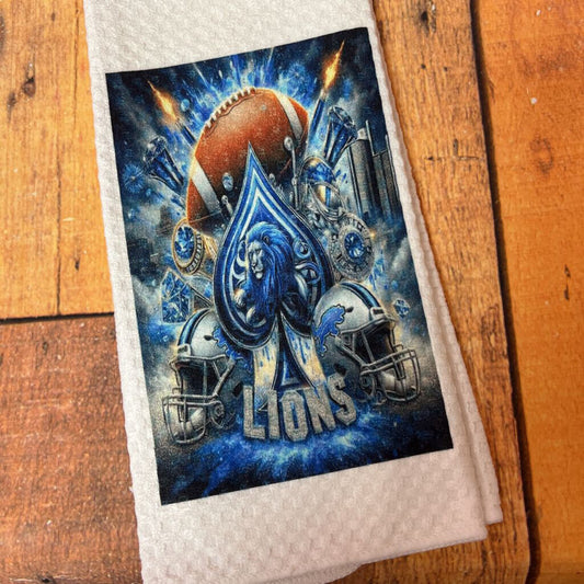 Detroit Lions -Ace of Spades Towel