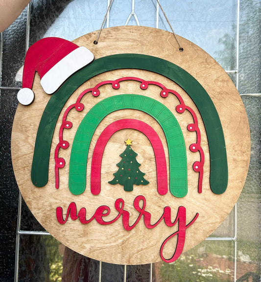 Merry Door Sign