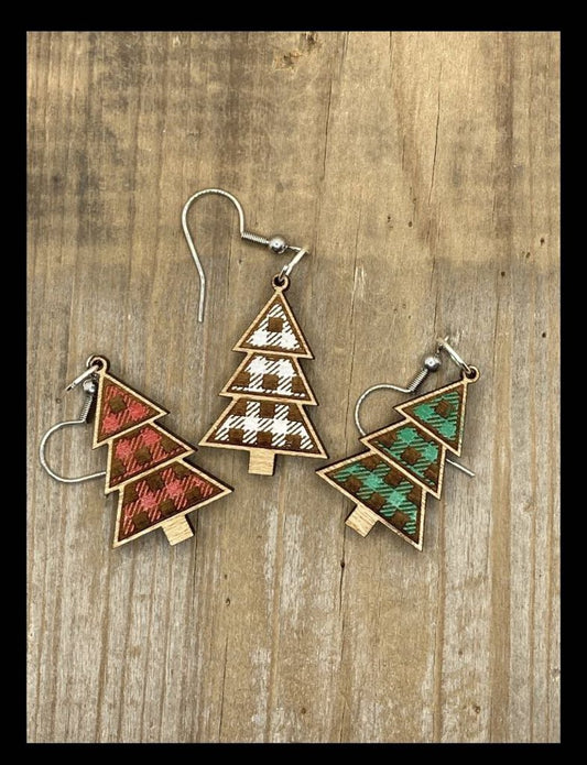 Plaid Tree Dangle