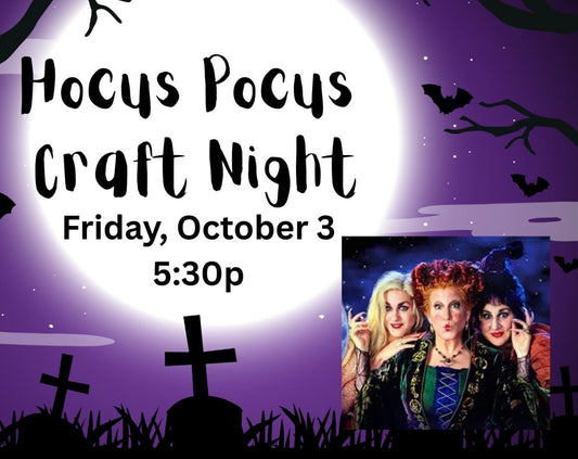Hocus Pocus Craft Night