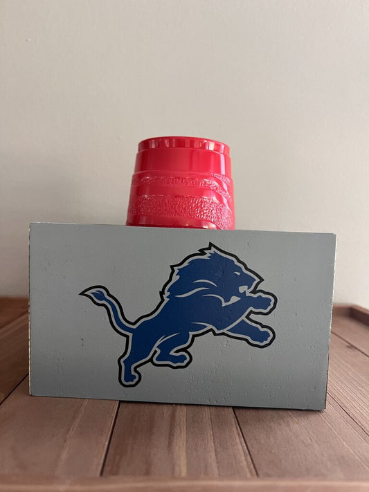 Lions Solo Cup Holder