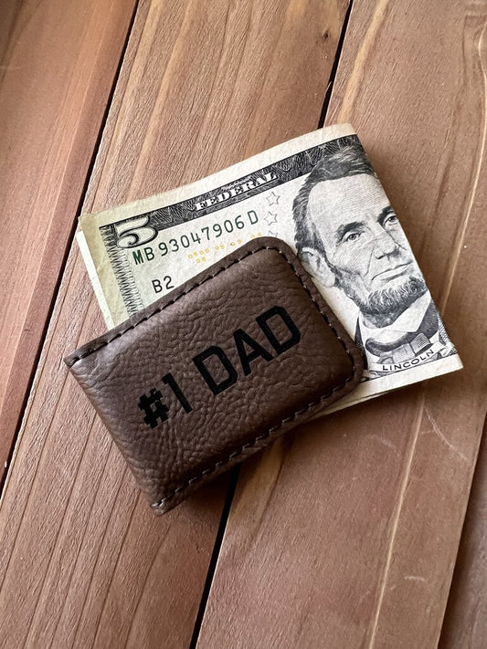 #1 Dad Wallet Clip