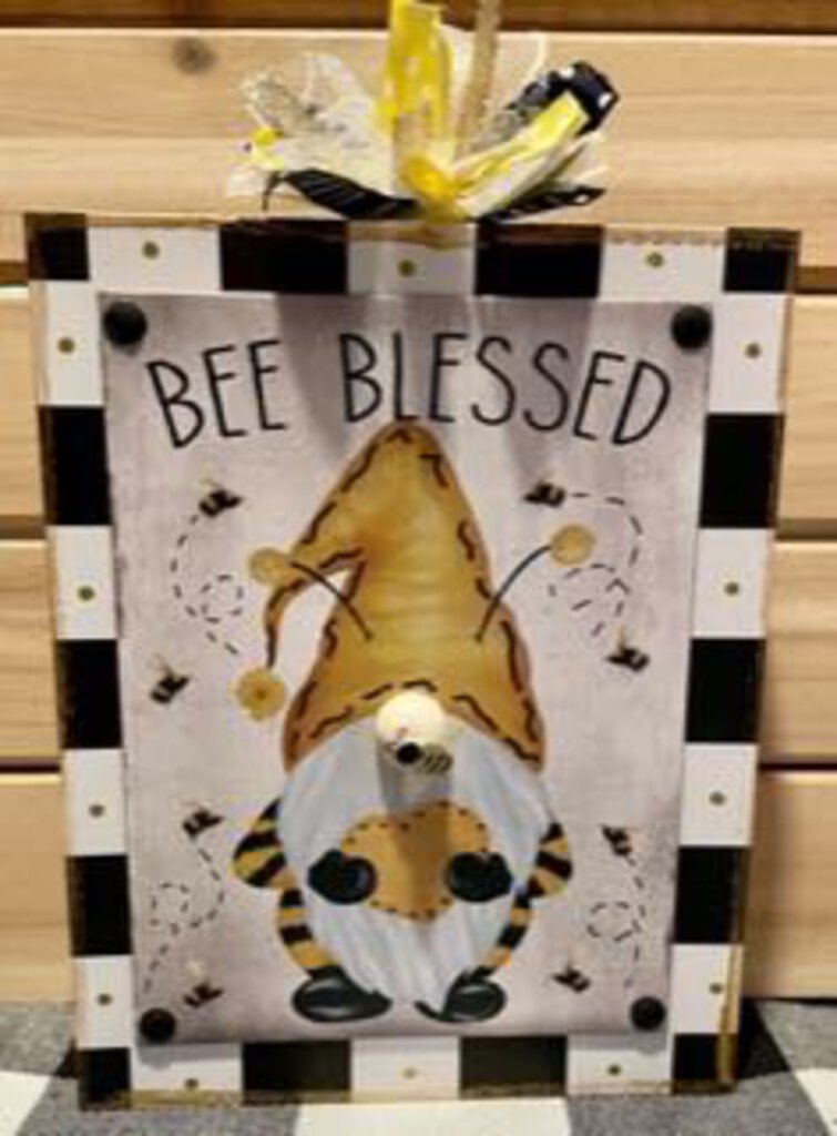 Bee Blessed sign – Hunter & Ellie's