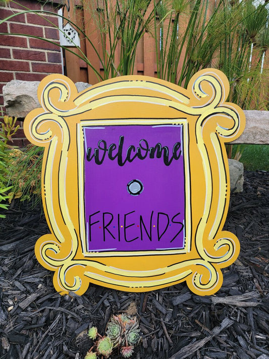 Welcome Friends Door Hanger