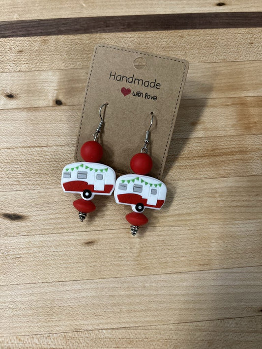 Red Camper Earrings