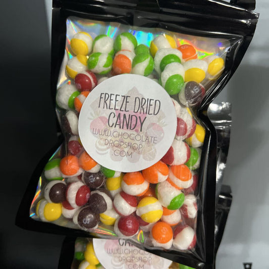 Freeze dried rainbow candy