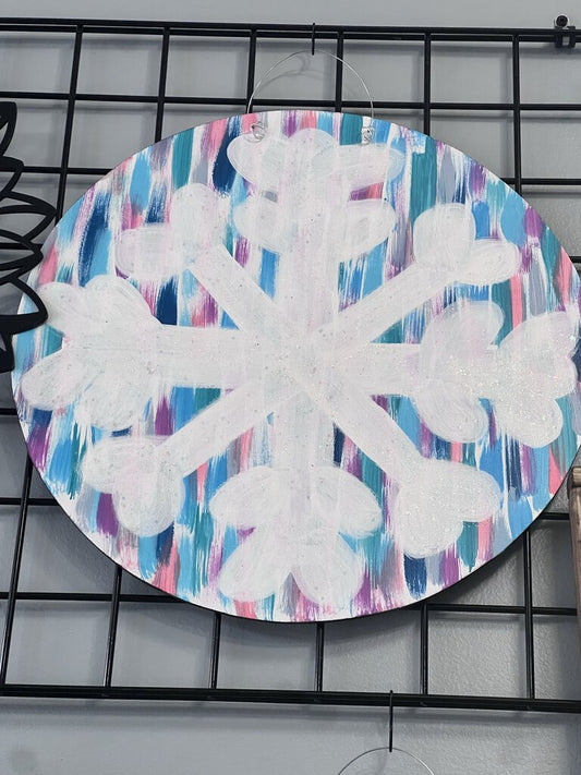 Snowflake door hanger