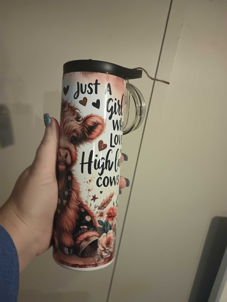 Just a girl who loves highland cows 20oz flip