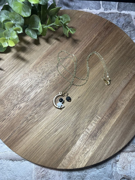 Man on the moon necklace